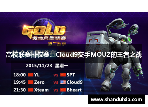 高校联赛排位赛：Cloud9交手MOUZ的王者之战